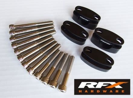 Universal Fat Bar handlebar riser kit Black or Silver