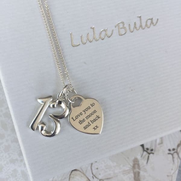 13th birthday gift for a friend - FREE ENGRAVING
