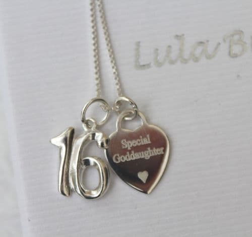 16th birthday gift for a Goddaughter - FREE ENGRAVING