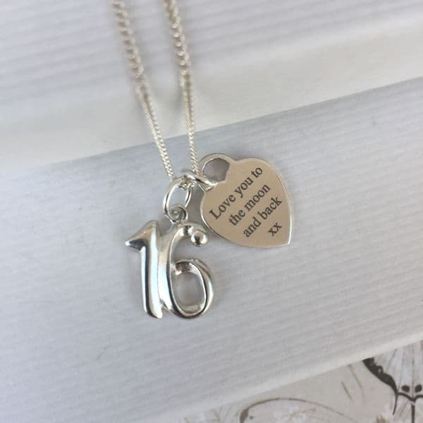 16th birthday jewellery gift - FREE ENGRAVING