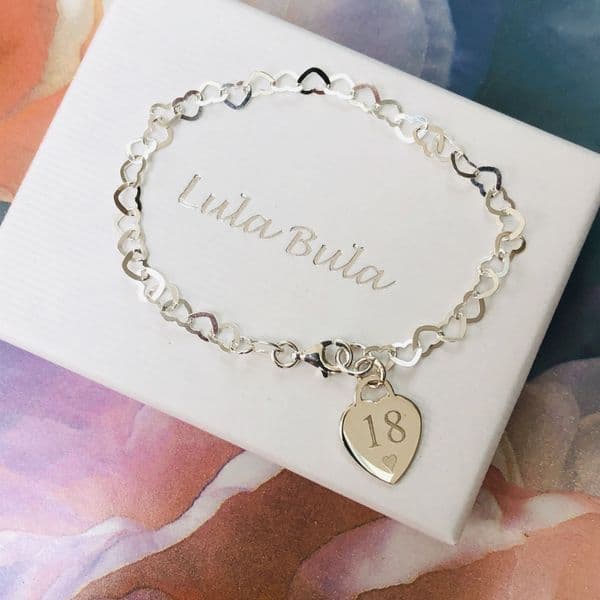 18th birthday gift bracelet - FREE ENGRAVING