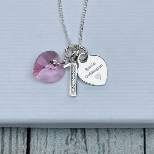 1st birthday silver jewellery gift - FREE ENGRAVING