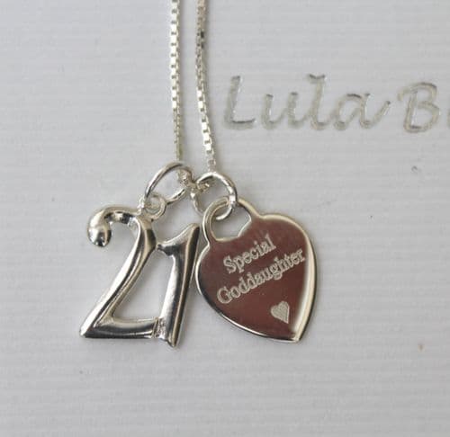 21st birthday gift for a Goddaughter - FREE ENGRAVING