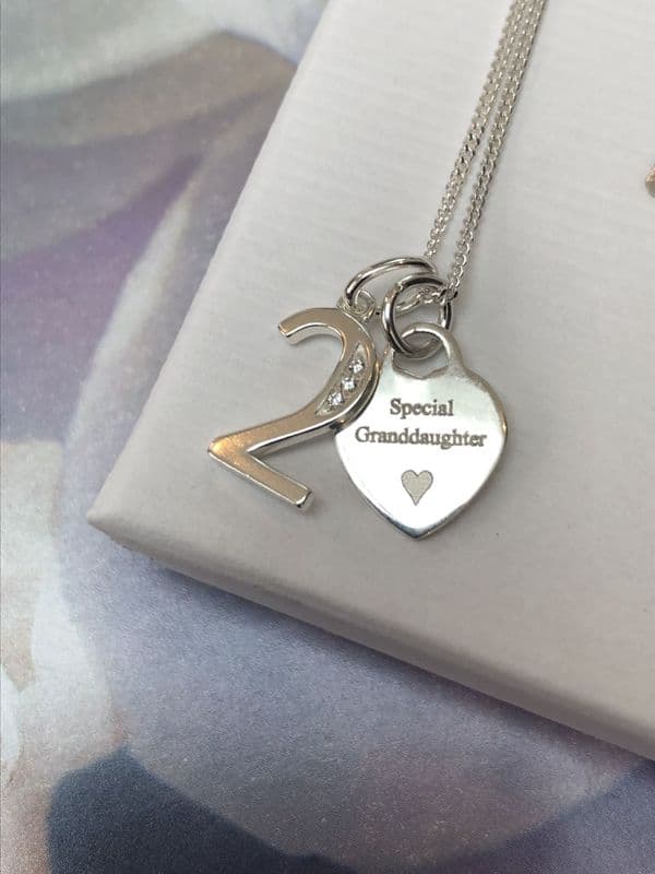 2nd birthday jewellery gift - FREE ENGRAVING