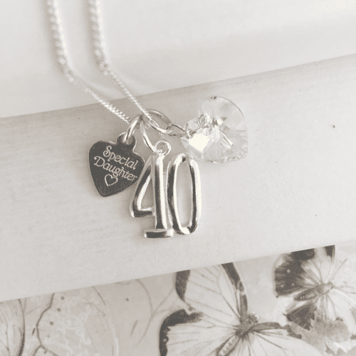40th birthday gift necklace