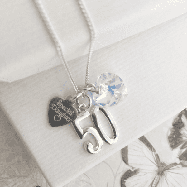 50th birthday gift necklace