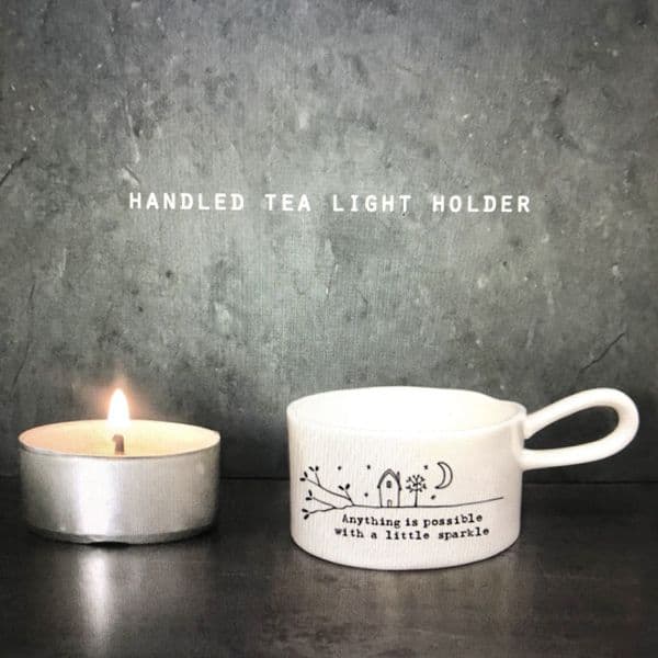 Anything is possible with a little sparkle - tea light gift