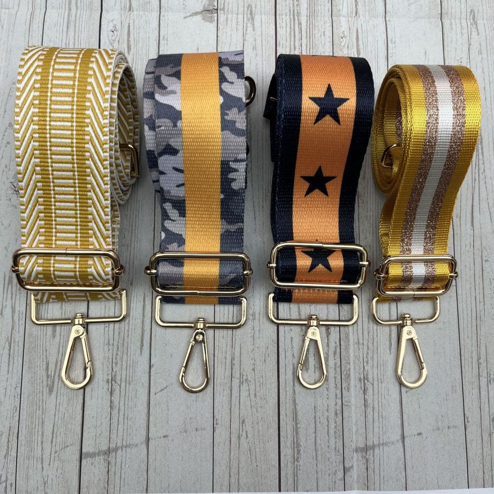 Bag straps Mustard combinations