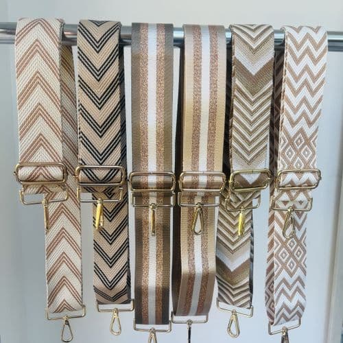 Bag straps - Neutral & tan collection