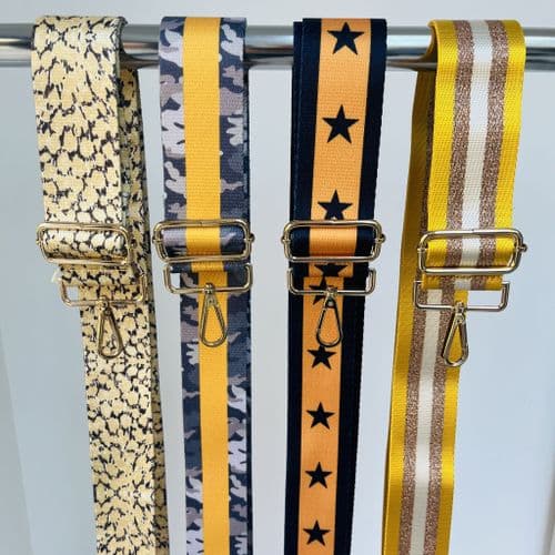 Bag straps - Yellow / mustard collection