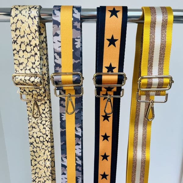 Bag straps - Yellow / mustard collection