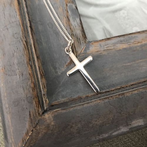 Boy's Holy Communion gift - silver cross