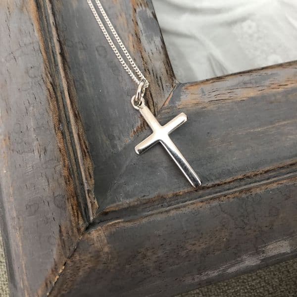 Boy's Holy Communion gift - silver cross