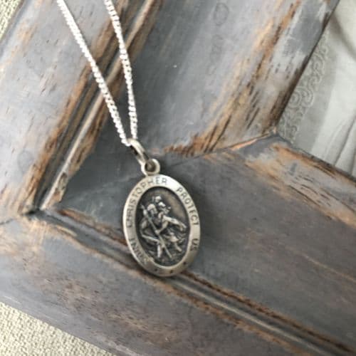 Boy's St Christopher necklace