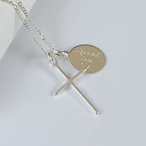 Christening gift for a son - silver cross