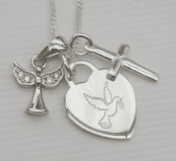 Confirmation jewellery gift Holy Spirit necklace - FREE ENGRAVING