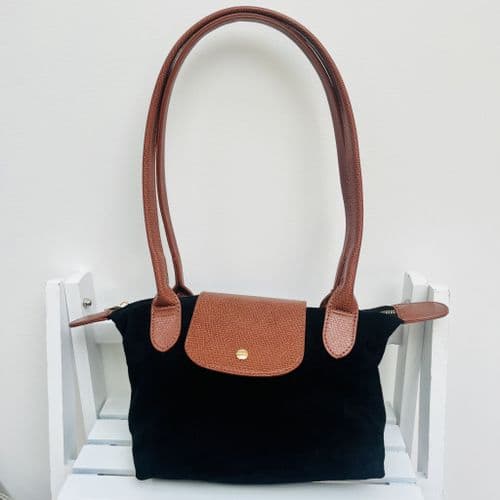 Crushed velvet tote bag - various colours