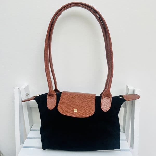 Crushed velvet tote bag - various colours