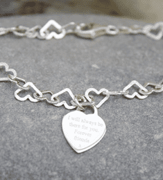 Engraved silver gift bracelet - FREE ENGRAVING