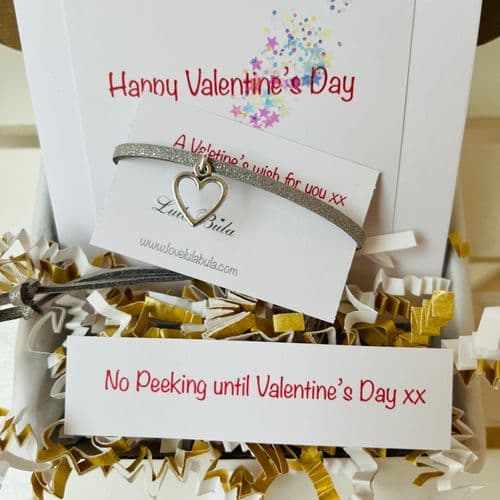 FREE Valentine's wish bracelet & card