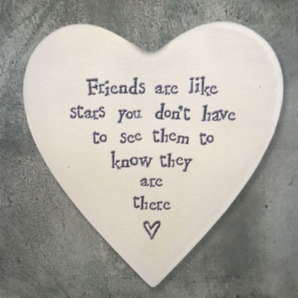 Friends are like stars - coaster gift & card
