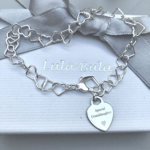 Gift for a sister charm bracelet - FREE ENGRAVING