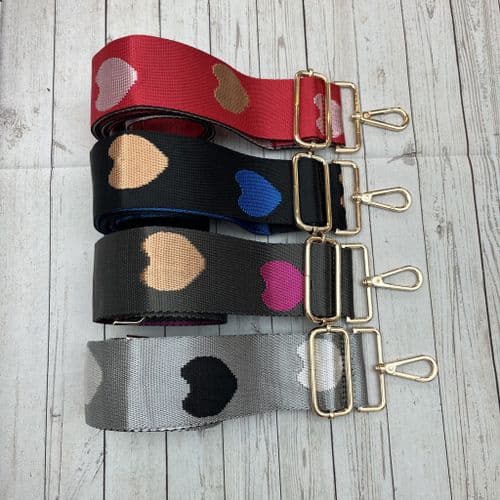 Gorgeous heart bag straps