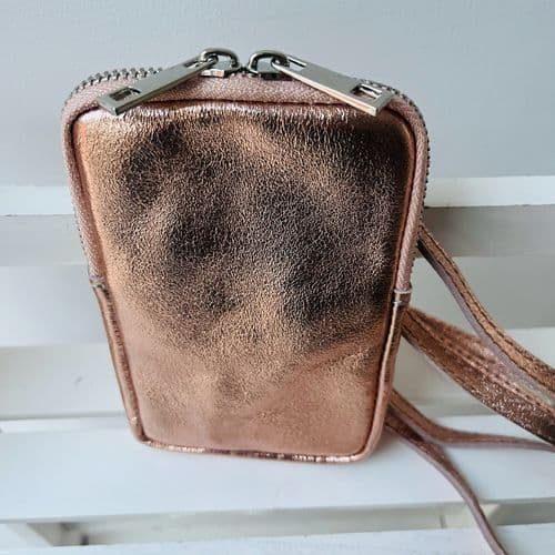 Gorgeous leather phone bag - various colours