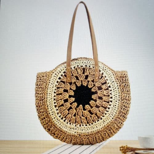Gorgeous raffia summer bag