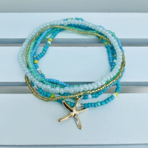 Handmade seed bead anklets - various colours