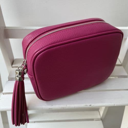 Italian leather tassel bag
