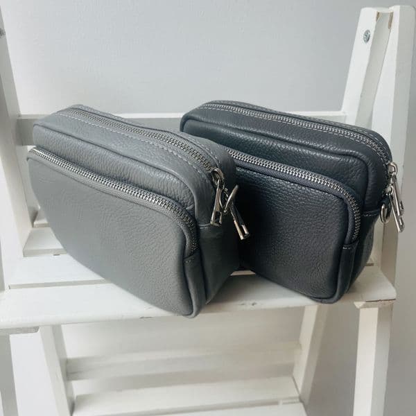 Leather crossbody bag - various colours