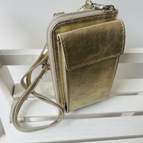 Leather mobile phone bag - various colours