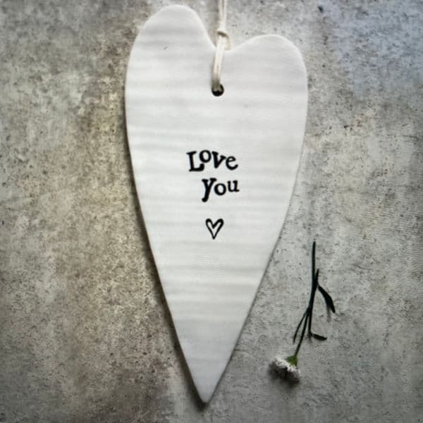 Love you -hanging heart