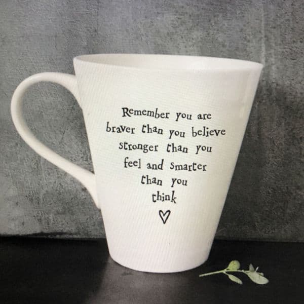 Remember you are braver than you believe - gift mug