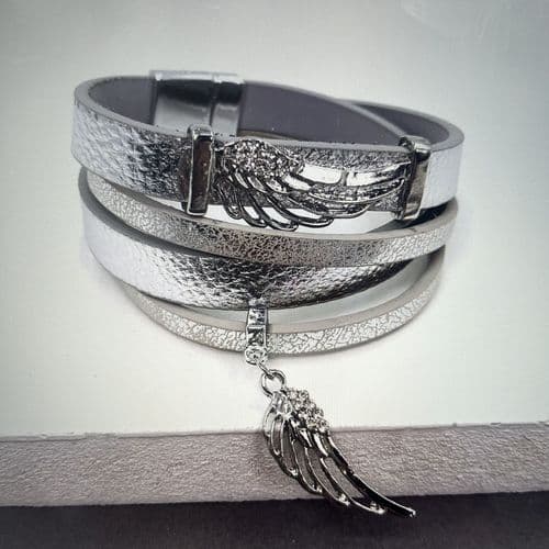 SALE Angel wing wrap bracelet