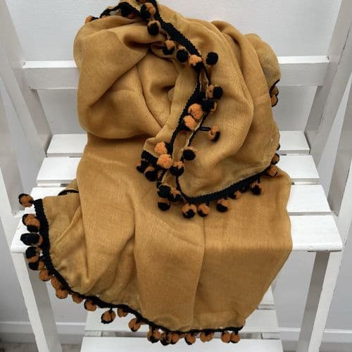 SALE: Bobble detail scarf - various colours