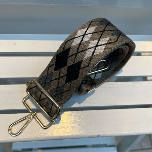 SALE : Diamond design bag strap - various colours