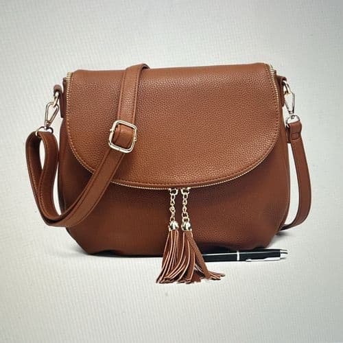 SALE: Faux leather soft satchel - various colours