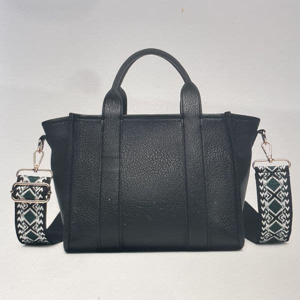 SALE: Faux leather tote bag & strap - various colours