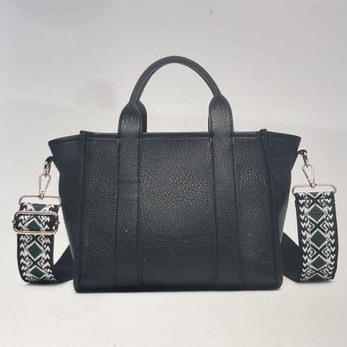 SALE: Faux leather tote bag & strap - various colours