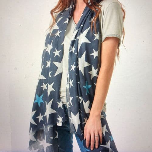 SALE: Gorgeous stars print scarf - various colours