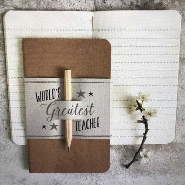 SALE: Greatest teacher note book gift set