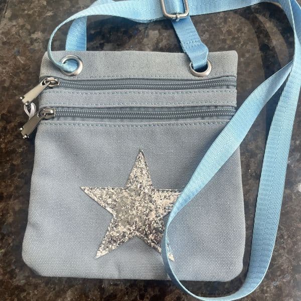 SALE: Sparkly star cross body bag - various colours