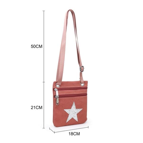 SALE: Sparkly star cross body bag - various colours