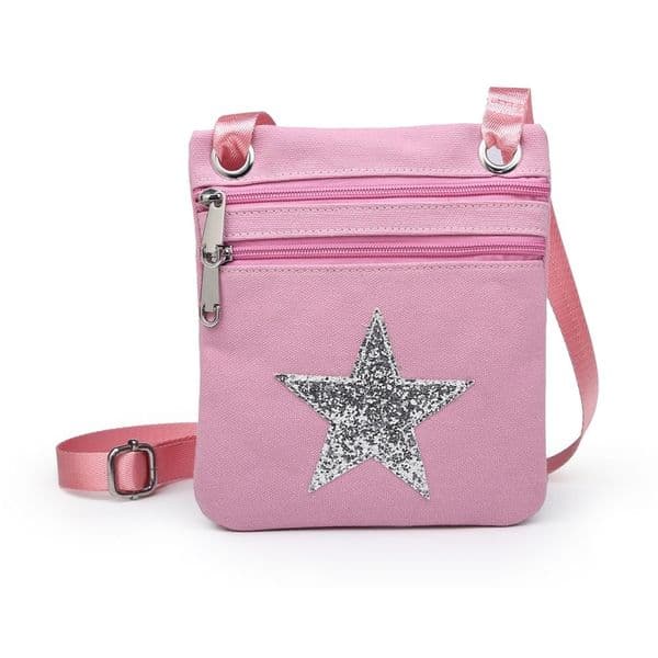SALE: Sparkly star cross body bag - various colours