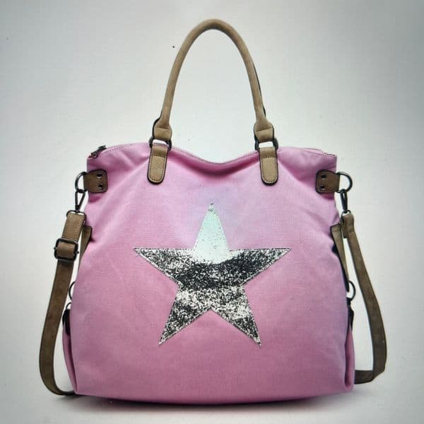 SALE: Sparkly star tote bag - large - various colours