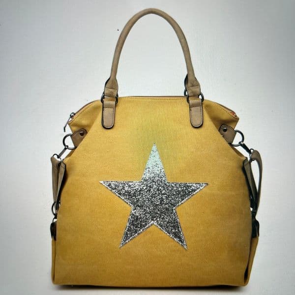 SALE: Sparkly star tote bag - large - various colours