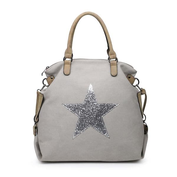 SALE: Sparkly star tote bag - large - various colours