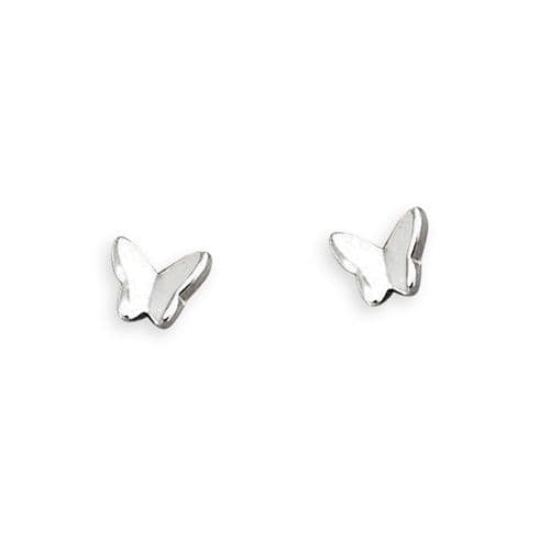 Silver butterfly earrings